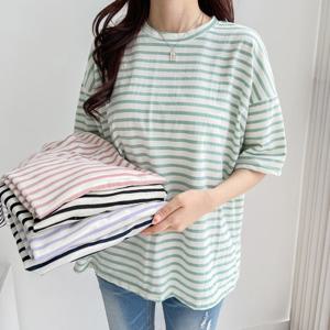 톡톡 단가라 오버핏 티셔츠 5종 택1