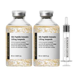 [성분에디터] 실크펩타이드 녹는실 리프팅 앰플 60ml 2개 / 실크수 45% 즉각 리프팅