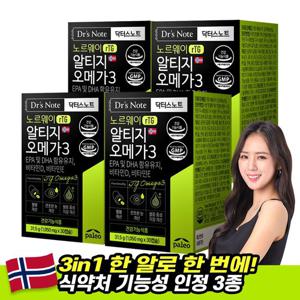 팔레오 닥터스노트 노르웨이 알티지오메가3 4박스 4개월분