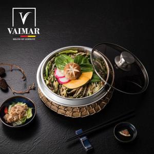 [홈앤단독][VAIMAR] 바이마르 IH 통3중 스텐 전골 가마솥 22cm