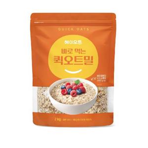 헤이오트 바로먹는 퀵오트밀 2kg 파우치