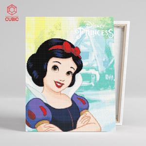 보석십자수 디즈니 프린세스 스노우화이트 백설공주 캔버스형 40x50