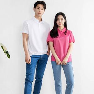 썸앤 데일리 여성 커플 웨어 시원한 쿨론 반팔 카라 티셔츠 (W6278EE)