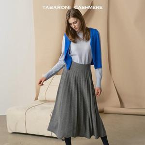 [타바로니캐시미어]24FW 타바로니 캐시미어100% 여성 A라인 스커트