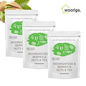 [우리가스토리] 구운 피스타치오 400g 3봉 견과류 견과
