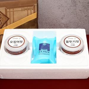 [더 젓갈] HACCP 젓갈 2종세트(오징어젓400g+꼴뚜기젓400g)