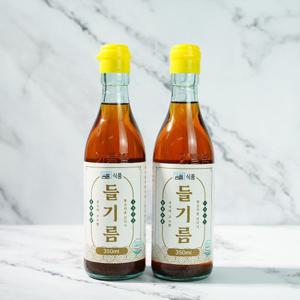 [꿈틀]직접 제조한 30년째 전통의 고소한 들기름350ml+350ml
