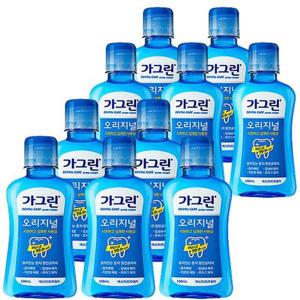[땡큐온]가그린 오리지널 100ml x10개 휴대용 충치예방