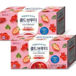 갤러리아_담터 콜드브루티 딸기 히비스커스 20T x 2개