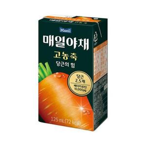 [매일유업]매일야채 고농축 당근의 힘 125ml 72팩 당근주스 야채주스