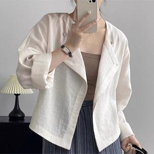 ★10%추가할인/BEST★[패션시그널] 간절기 노카라 더블 자켓 E20ED3
