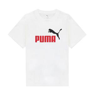 [푸마]푸마 PUMA 에센셜 투컬러 NO.1 로고 남성 반팔티 화이트 684708-02