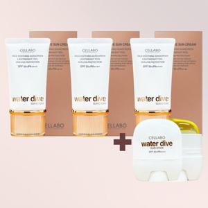 셀라보 워터 다이브 선크림 60g*3개+선스틱 25g*1개