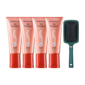 [실크테라피]실크테라피 하이드로 피니셔 헤어 크림 150ml 4개+헤어 브러쉬