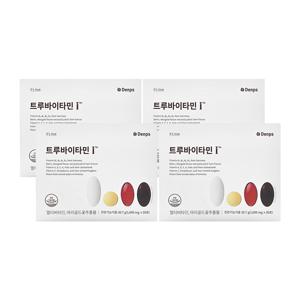 덴프스 NEW 트루바이타민I 멀티비타민 앤 루테인 1690mg x 30포 x 4박스
