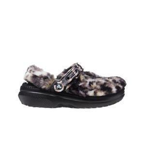 크록스 클래식 퍼 슈어 클로그 블랙 멀티 Crocs Classic Fur Sure Clog Black Multi