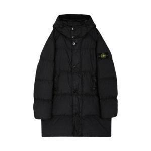 스톤 아일랜드 70123 크링클랩스 R-NY 윈드 레지스턴트 다운 파카 블랙 - 24FW Stone Island 70123 Crinkle Reps R-NY Wind Resistan
