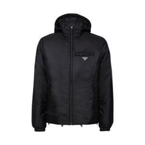 프라다 리나일론 패딩 자켓 블랙 Prada Re-Nylon Padded Jacket Black
