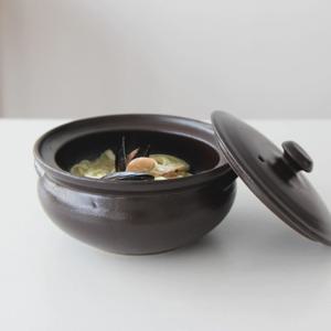 곱게 빚은 단아 뚝배기 2size (뚜껑 포함) 전골 냄비 국내 생산 핸드메이드 도자기