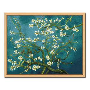 DIY 보석십자수 액자형 풍경 (43x54cm) D602_고흐의 꽃피는 아몬드 나무