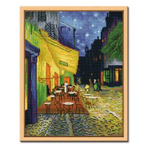 DIY 보석십자수 액자형 풍경 (43x54cm) D604_고흐의 까페테라스