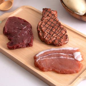 쫀득쫀득 고기 모형 1P