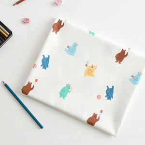 20수 DTP 귀여운 풍선 곰돌이 동물 면원단 쿠션커버 담요 낮잠이불 원피스만들기-퍼니베어
