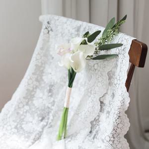 셀프 웨딩 조화 부케 카라 올리브잎 로맨틱 꽃다발