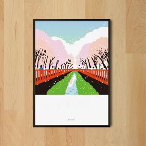 진해 군항제 M 인테리어 디자인 포스터 벚꽃 봄