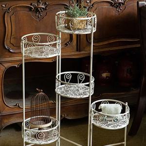 빈티지 접이식 5구 화분 받침대