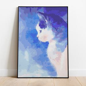 명화그리기 푸른안개 고양이 캔버스페인팅 DIY 유화그림 직장인취미
