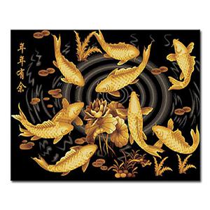 (3+1) DIY 명화그리기 동물 (40x50cm) A08_황금잉어(골드펄)
