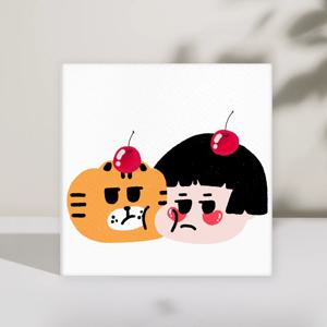 DIY 명화/ 유화그리기 세트 사과를 좋아해 (20X20)