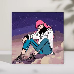 DIY 명화/유화그리기 세트 은하수 (30X30)