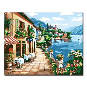 (3+1) DIY 명화그리기 풍경 (40x50cm) L22_까페거리