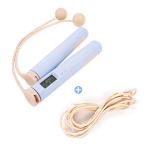2IN1 줄넘기 파스텔 노라인 LCD 카운트로프 다기능