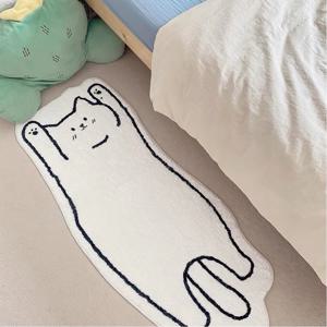 [해외] 페이크양털 레이지캣 안방 거실 카페트 러그