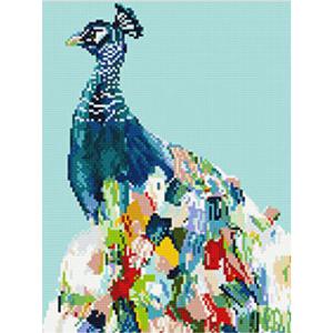보석십자수 캔버스타입 대형 공작의 외출(E.61) 30x40