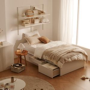 무료배송 토미 무헤드 4단 멀티 수납 침대 SS/Q