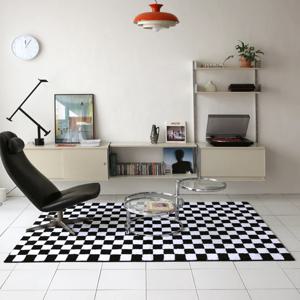 에튼 체커보드 체크 터프팅 워셔블 인테리어 거실 러그 카페트 - 3size