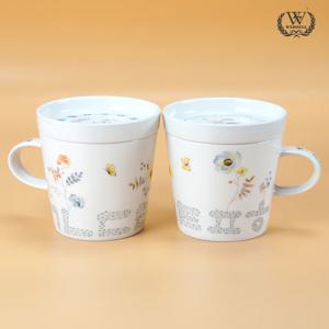 기역이응 2인조 뚜껑 머그컵 300ml (컵2P+뚜껑2P)