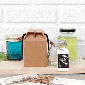 유리병 1개입 선물박스 고급형 소형 1구 포장 상자 패키지제작 (손잡이끈 포함)