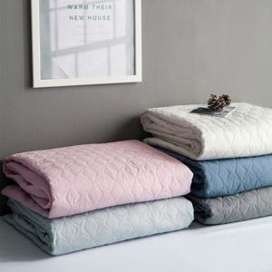 고온에서 오래 삶은 플랫 고주파 엠보 피치스킨 매트리스커버 5컬러