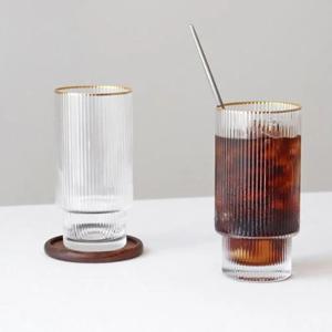 커플/신혼/집들이 선물추천 골드 루이 글라스 유리컵 410ml 커플세트(2개)