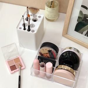 NEW 아크릴 색조 화장품 팩트 립스틱 메니큐어 소품 정리함 4+3칸