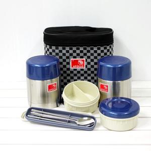 아폴로 보온죽통세트 APL-1810 보온도시락