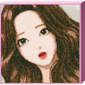여신강림 주경 (캔버스) 보석십자수 25x25