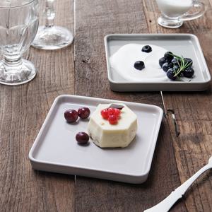 리즈 사각접시 소 14cm (3color) 2P