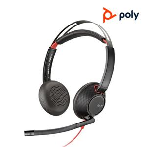 Poly Blackwire 5220 폴리 화상회의 스테레오 유선 헤드셋(USB-A타입)