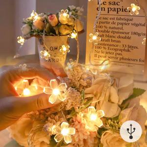 LED 꽃송이 트리등 USB형 텐트 전구조명